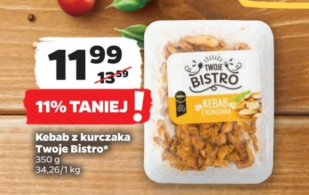 Kebeb z kurczaka TWOJE BISTRO promocja w Netto