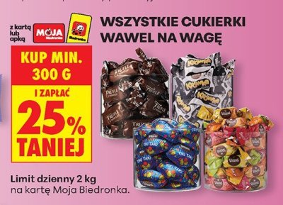 Cukierki Wawel na wagę promocja w Biedronka