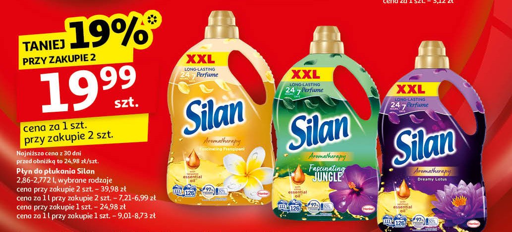 Płyn do płukania citrus oil & frangipani xxl Silan promocja