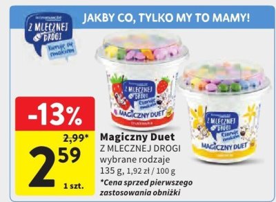 Magiczny Duet Z Mlecznej Drogi promocja w Intermarche