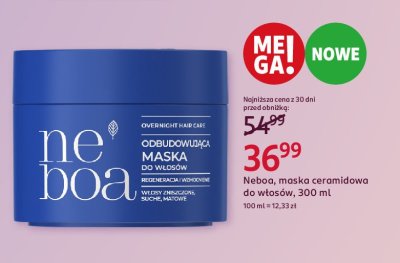 Maska do w艂os贸w ceramidowa odbudowuj膮ca Neboa promocja