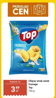 Chipsy smak serek fromage  promocja w Biedronka