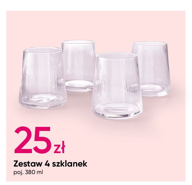 Szklanki 380 ml promocja w Pepco