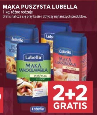 Mąka puszyszta Lubella różne rodzaje promocja w Stokrotka