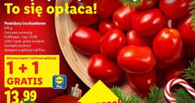 Pomidory truskawkowe promocja w Lidl