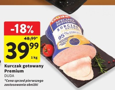 Kurczak gotowany Premium Duda promocja w Intermarche