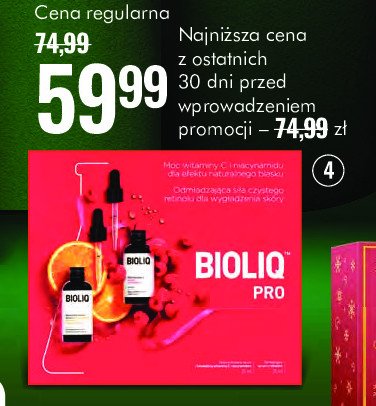 Zestaw w pudełku pro serum z witaminą c i niacynamidem 20 ml + serum z retinolem 20 ml Bioliq zestaw promocja w Super-Pharm