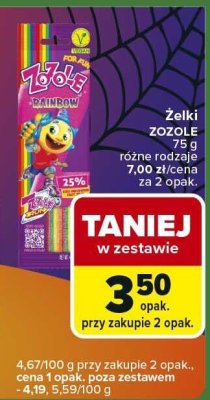 Żelki promocja w Carrefour Express