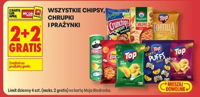 Wszystkie chipsy, chrupki i prażynki promocja w Biedronka