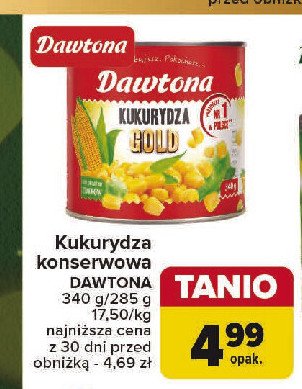 Kukurydza gold Dawtona promocja