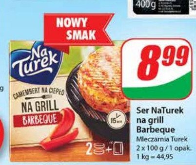 Camembert na grill + sos barbeque Turek naturek Turek 123 promocje