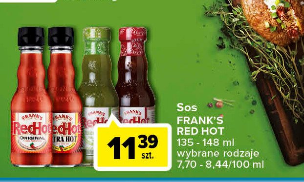 Sos chilli Frank's red hot promocja