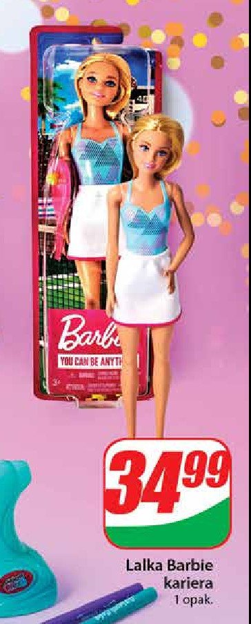 Lalka barbie Mattel promocja w Dino