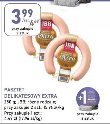 Pasztet delikatesowy Extra JBB promocja w Stokrotka
