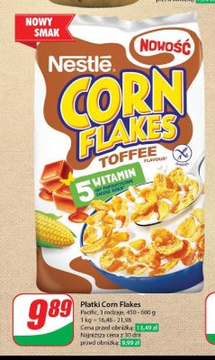 P艂atki 艣niadaniowe toffi Corn flakes (nestle) promocja