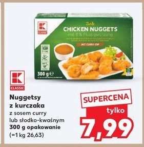 Nuggetsy z kurczaka z  sosem curry K-classic promocja