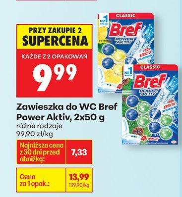 Zawieszka do WC Power Aktiv, 2x50 g promocja w Biedronka