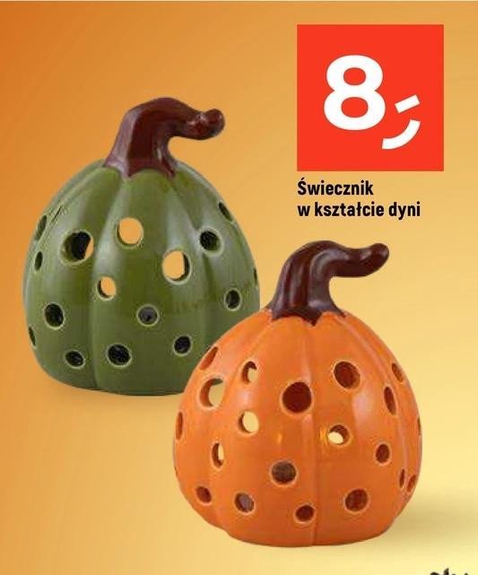 Świecznik ceramiczny dynia promocja