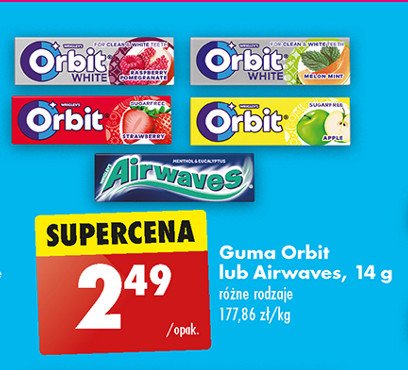 Guma do żucia strawberry drażetki Orbit promocja