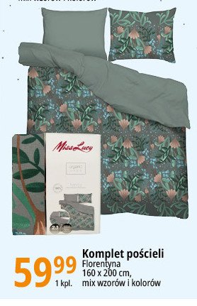 Komplet po艣cieli z satyny 160 x 200 + 2 x 70 x 80 cm. Miss lucy promocja