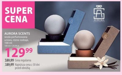 Woda perfumowana unisex różne rodzaje AURORA SCENTS promocja w Hebe