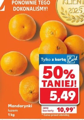 Mandarynki luzem promocja w Kaufland