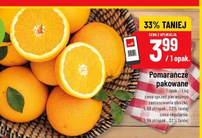 Pomarańcze pakowane 1kg promocja w POLOmarket