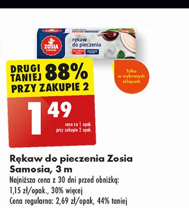 Rękaw do pieczenia 3 m Zosia samosia promocja