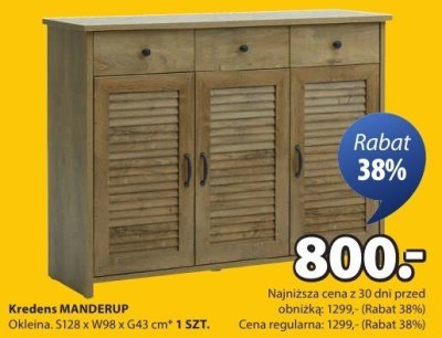 Kredens MANDERUP promocja w Jysk