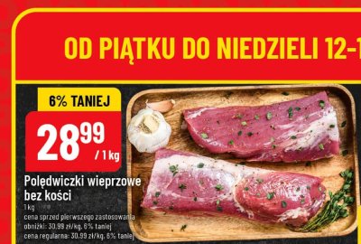 Polędwiczki wieprzowe bez kości promocja w POLOmarket