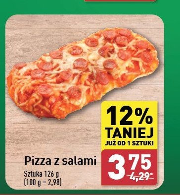 Pizza z salami promocja