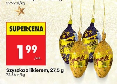 Szyszka z likierem, 27,5 g promocja w Biedronka