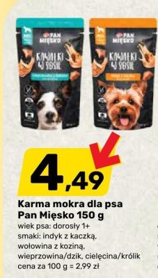 Karma mokra dla psa Pan Mięsko 150 g promocja w Bricomarche