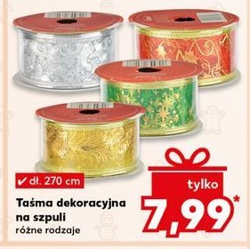 Taśma dekoracyjna na szpuli promocja w Kaufland