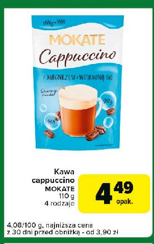 Cappuccino z magnezem Mokate cappuccino promocja w Carrefour Express