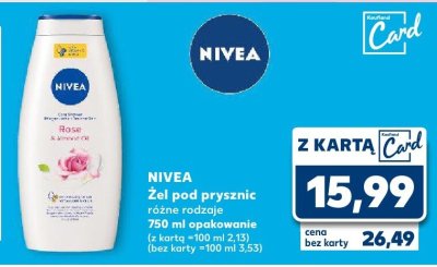 Żel pod prysznic NIVEA różne rodzaje promocja w Kaufland