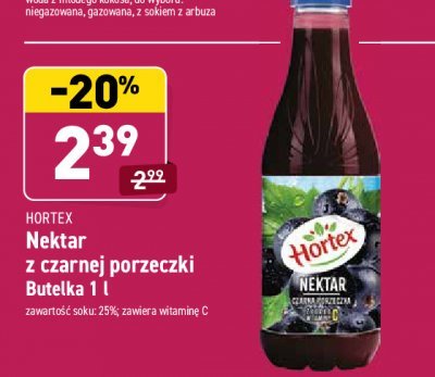 Nektar czarna porzeczka Hortex promocja