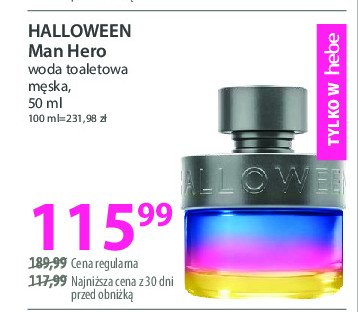 Woda toaletowa HALLOWEEN MAN HERO promocja