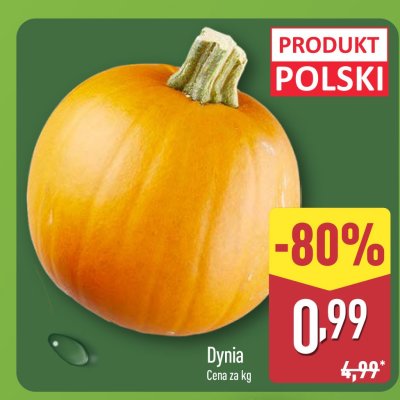Dynia hokkaido bio promocja w Aldi