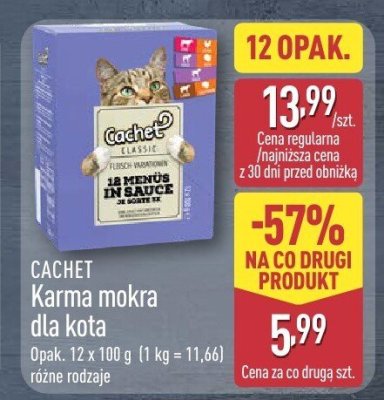 Karma mokra dla kota 12 opak. promocja w Aldi
