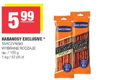 Kabanosy Exclusive Tarczyński promocja w SPAR