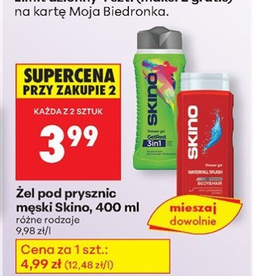 Żel pod prysznic męski różne rodzaje promocja w Biedronka