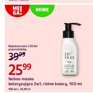 Maska koloryzuj膮ca 2w1 jasny popielaty blond Neboa promocja