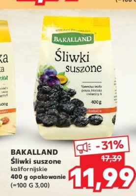 Śliwki suszone Bakalland promocja