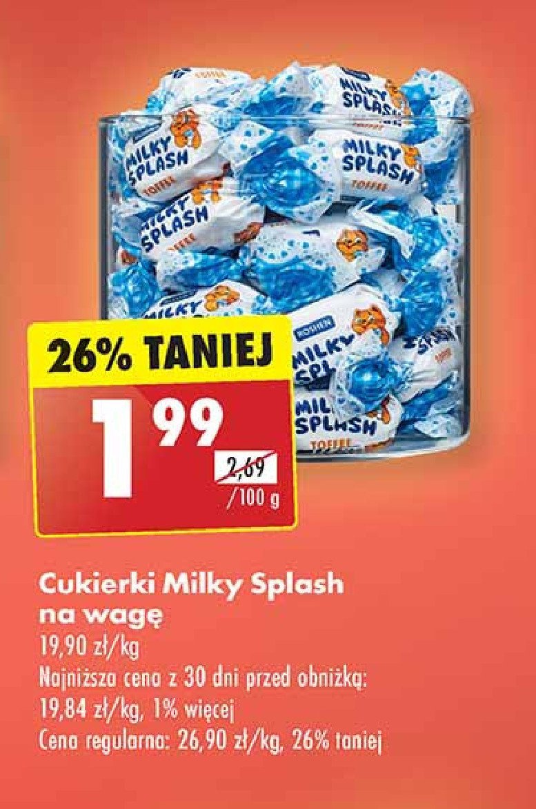 Cukierki Milky splash promocja