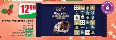 Pierniki w czekoladzie i lukrze Deliss promocja w Dino