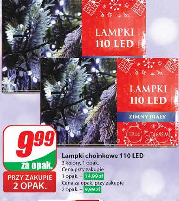 Lampki 110 led promocja w Dino