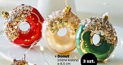 Bombki donuty ø 8,5 cm, różne kolory promocja w Netto