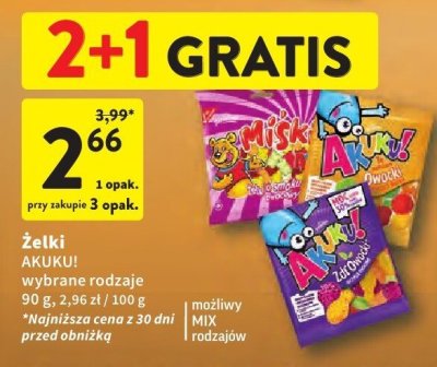 Żelki AKUKU! promocja w Intermarche