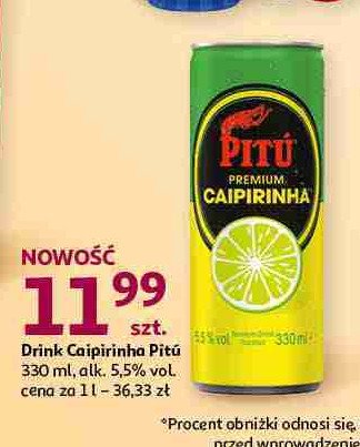 Drink Pitu premium caipirinha promocja